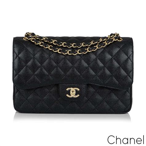 chanel black caviar jumbo double flap bag|The Ultimate Chanel Flap Guide .